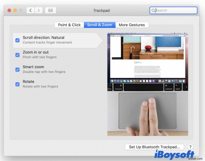 macOS Monterey에서 Finder 가로 스크롤이 자꾸 튕겨 돌아가는 현상 해결 방법