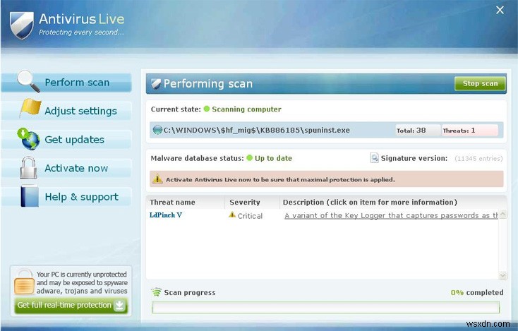 PC에서 Antivirus Live(가짜 백신) 완전히 제거하는 3단계 방법