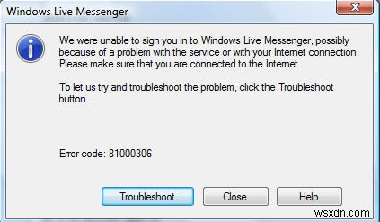 MSN 메신저  81000306  오류 수정 방법 총정리