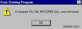 Mscoree.dll을 찾을 수 없음 오류 해결 방법 – 원인과 단계별 해결 가이드
