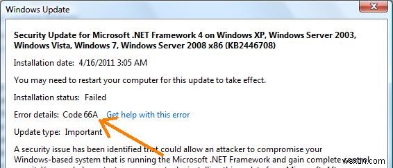 Windows 업데이트 오류 66A 해결 방법 총정리
