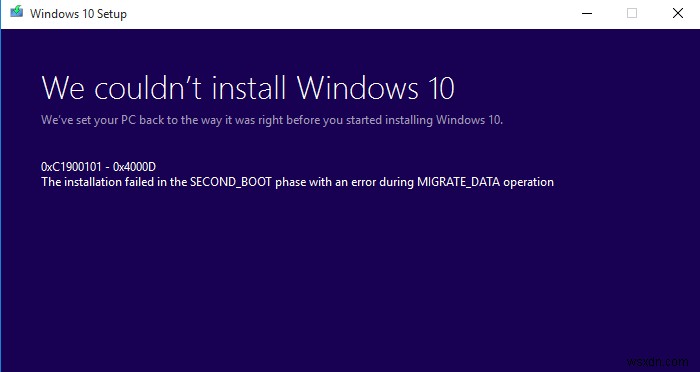 Windows 10 업데이트 오류 코드 0x8007042B – 0x4000D 해결 방법 총정리