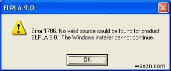 Windows Installer 1706 오류 해결 방법 총정리