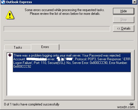 Outlook 오류 0x800ccc90 해결 방법: 원인 분석과 단계별 수정 가이드