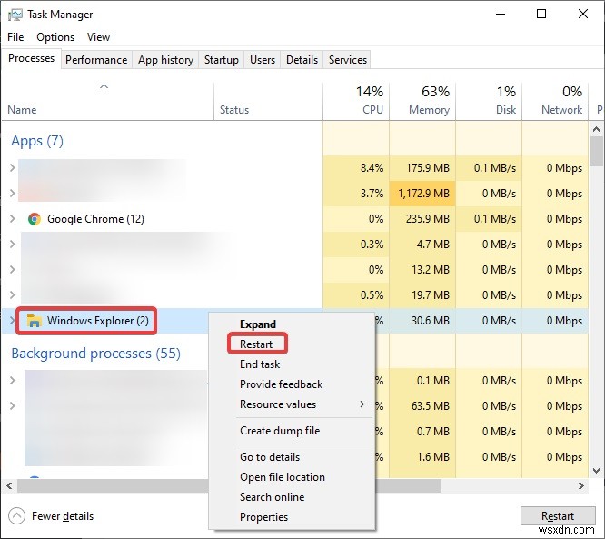 Windows 10 작업 표시줄 클릭 안 됨 해결 방법 – 응답 없는 작업 표시줄 오류 수정