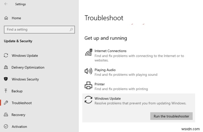 Windows 10 버전 2004 기능 업데이트가 0%에서 멈출 때 해결하는 방법