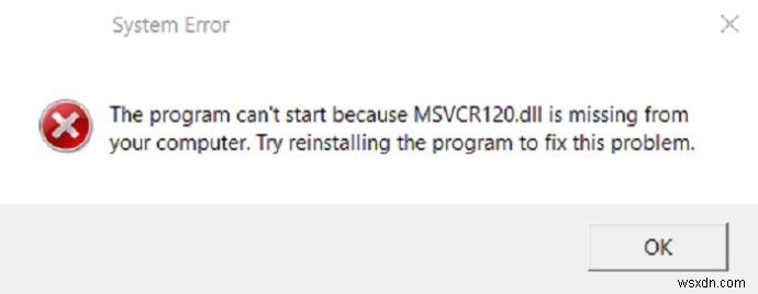 Windows 10에서 Msvcp120.dll 누락 오류 해결하는 방법 총정리