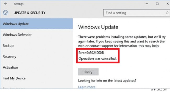 Windows 10 업데이트 오류 0x8024000b 해결 방법 완벽 가이드