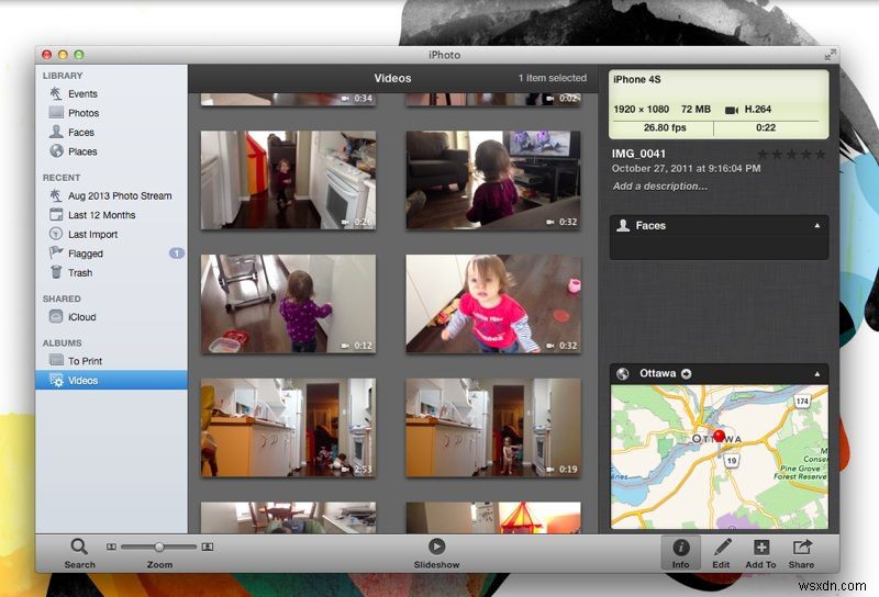 iPhoto 스마트 앨범으로 동영상 한 번에 찾는 방법