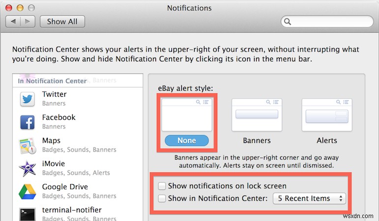 OS X 매버릭스에서 성가신 웹 알림 끄는 방법