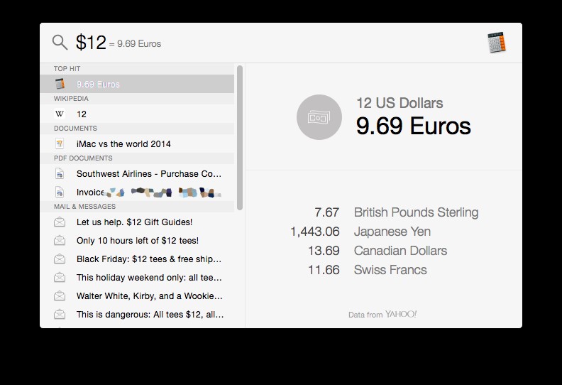OS X 31일 팁: Spotlight로 미터·피트 등 단위 변환하기
