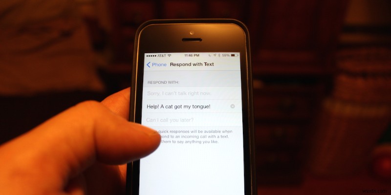 30일간의 iOS 꿀팁: 못 받은 전화에 문자 메시지로 답장하는 방법