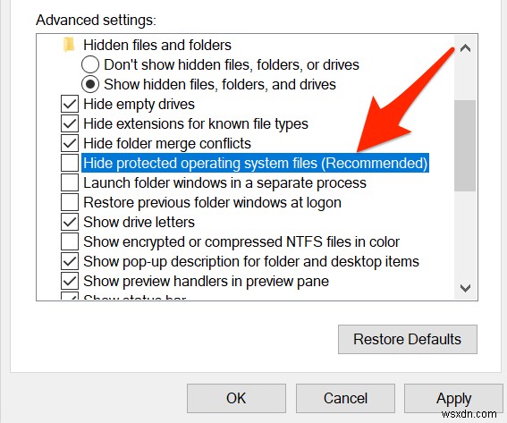 Windows 10에서 숨겨진 파일 및 폴더를 표시하는 6가지 방법