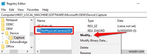 Windows 10에서 웹캠 켜기/끄기 OSD 알림 활성화하는 방법