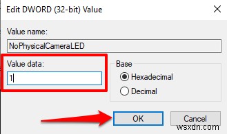 Windows 10에서 웹캠 켜기/끄기 OSD 알림 활성화하는 방법