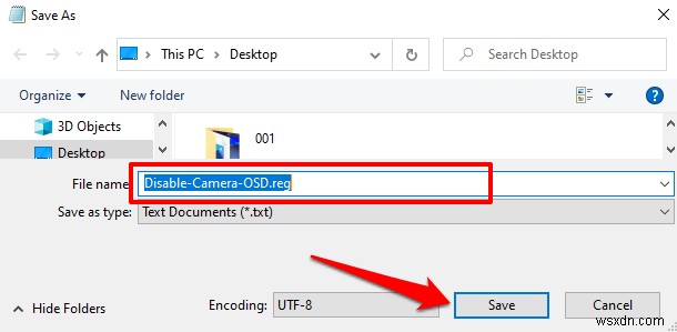 Windows 10에서 웹캠 켜기/끄기 OSD 알림 활성화하는 방법