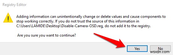 Windows 10에서 웹캠 켜기/끄기 OSD 알림 활성화하는 방법