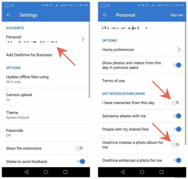 OneDrive 오늘의 추억 이메일·알림 끄는 방법 완벽 정리