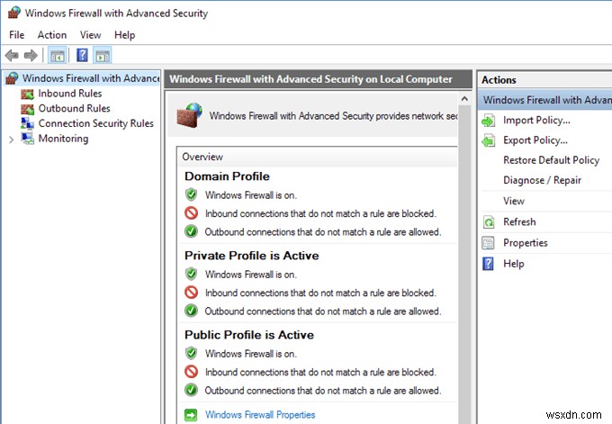 Windows 10 방화벽 규칙 및 설정 조정 완벽 가이드