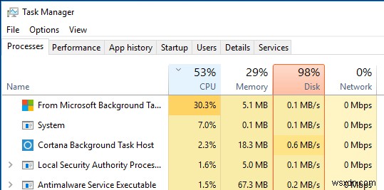 윈도우 10 디스크 사용량 100% 문제, 8가지 해결 방법 총정리