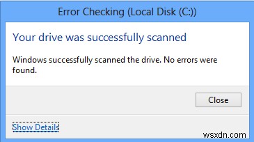 Windows 8/10에서 chkdsk로 디스크 검사하고 SFC로 시스템 파일 복구하는 방법