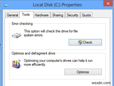 Windows 8/10에서 chkdsk로 디스크 검사하고 SFC로 시스템 파일 복구하는 방법