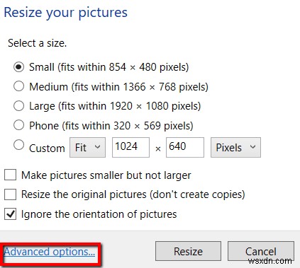 Windows 10으로 여러 장의 사진 한 번에 크기 조정하는 방법