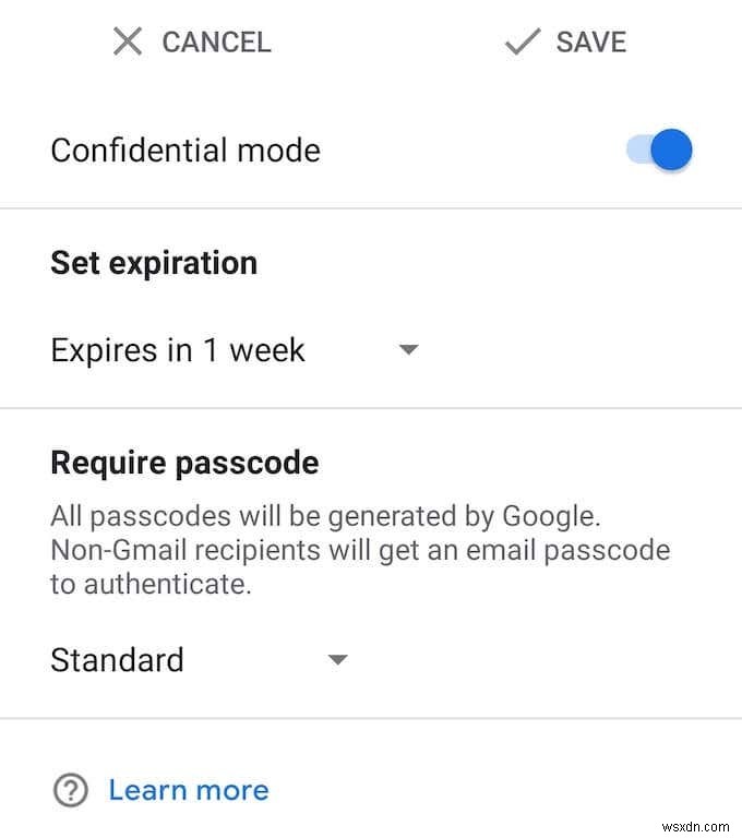 Gmail 기밀 모드로 개인 이메일 안전하게 보내는 방법