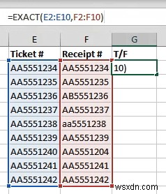 Excel에서 일치하는 값 찾기: EXACT, MATCH, VLOOKUP 함수 완벽 가이드