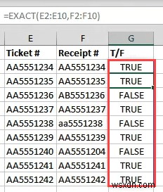 Excel에서 일치하는 값 찾기: EXACT, MATCH, VLOOKUP 함수 완벽 가이드