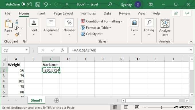 엑셀(EXCEL)에서 분산 계산하는 방법 완벽 가이드