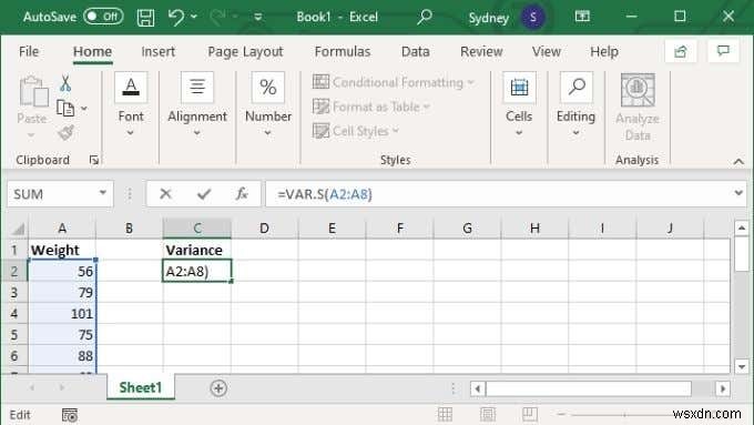 엑셀(EXCEL)에서 분산 계산하는 방법 완벽 가이드