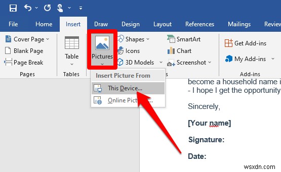 Microsoft Word 문서에 서명 삽입하는 방법 완벽 가이드