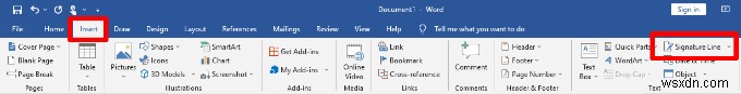 Microsoft Word 문서에 서명 삽입하는 방법 완벽 가이드