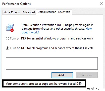 Windows 10에서 DEP(데이터 실행 방지)를 비활성화하는 방법 – 단계별 완벽 가이드