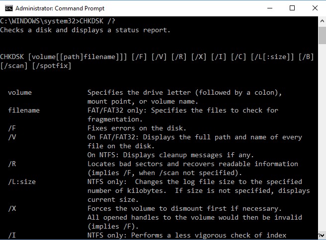 CHKDSK 디스크 검사 유틸리티로 파일 시스템 오류 수정하는 방법