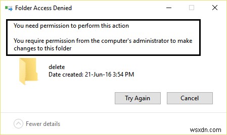 Windows  이 폴더를 변경하려면 SYSTEM의 권한이 필요합니다  오류 해결 방법