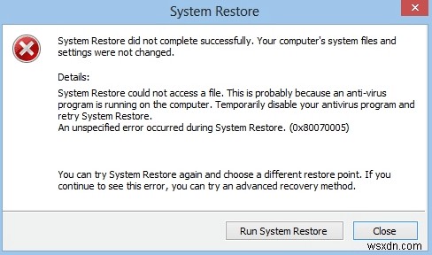 Windows 10 복원 지점이 작동하지 않을 때 해결하는 8가지 방법