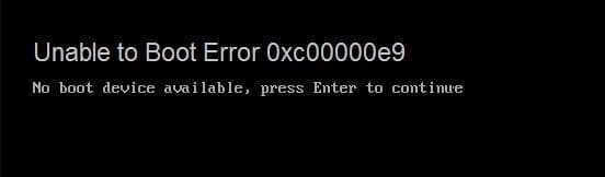 [해결됨] 부팅 불가 오류 0xc00000e9 완벽 해결 가이드
