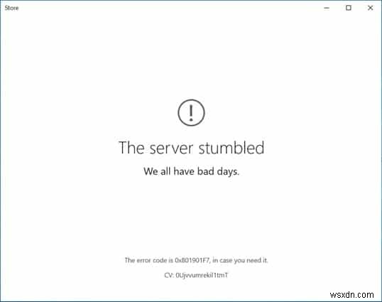윈도우 스토어 오류 0x801901F7  서버가 멈췄습니다  해결 방법 7가지