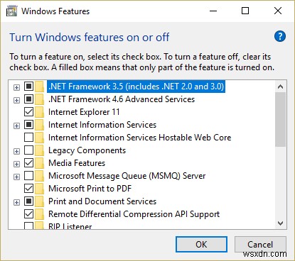 .NET Framework 3.5 설치 오류 코드 0x800f0922 해결 방법