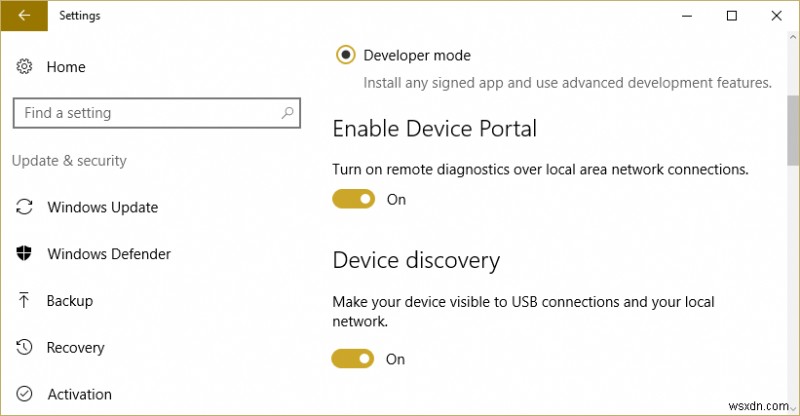 Windows 개발자 모드 패키지 설치 실패 오류 코드 0x80004005 해결 방법