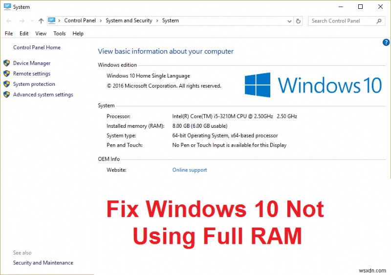 Windows 10이 전체 RAM을 사용하지 못할 때 해결하는 5가지 방법