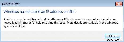 Windows  IP 주소 충돌 감지  오류 해결 방법 5가지