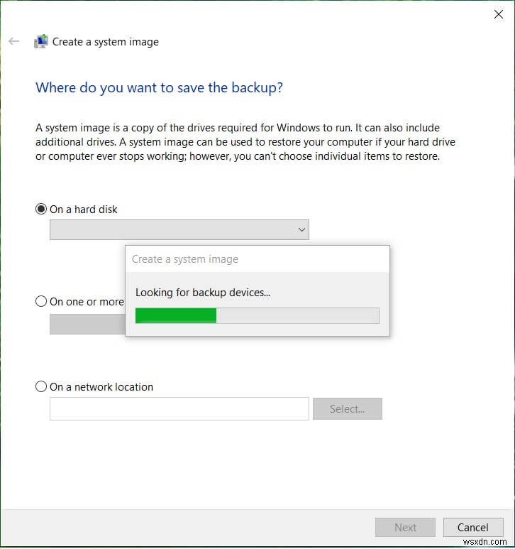 Windows 10에서 시스템 이미지 백업을 만들고 복원하는 방법
