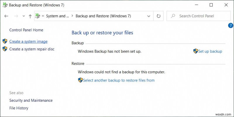 Windows 10에서 시스템 이미지 백업을 만들고 복원하는 방법