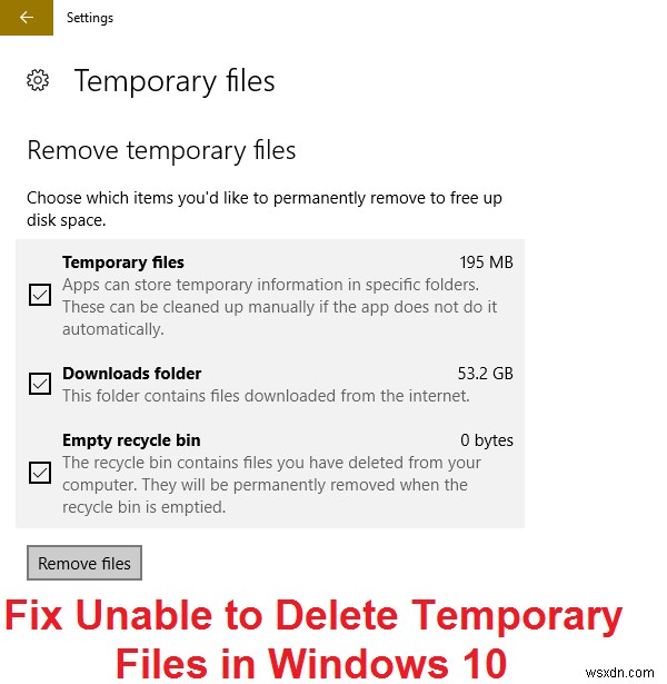 Windows 10에서 임시 파일이 삭제되지 않을 때 해결하는 6가지 방법