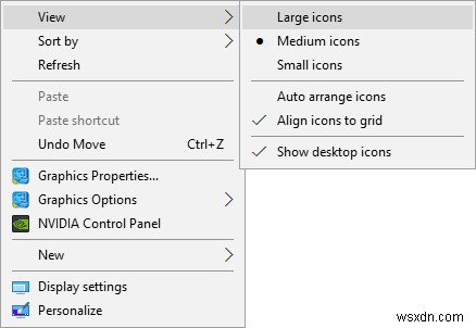 Windows 10 업데이트 후 바탕화면 아이콘이 타일 보기로 바뀔 때 해결 방법