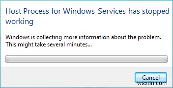 Windows 서비스 호스트 프로세스 작동 중지 오류 해결 방법 7가지