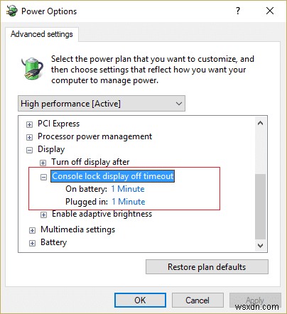 Windows 10 잠금 화면 시간 초과 설정 변경 방법